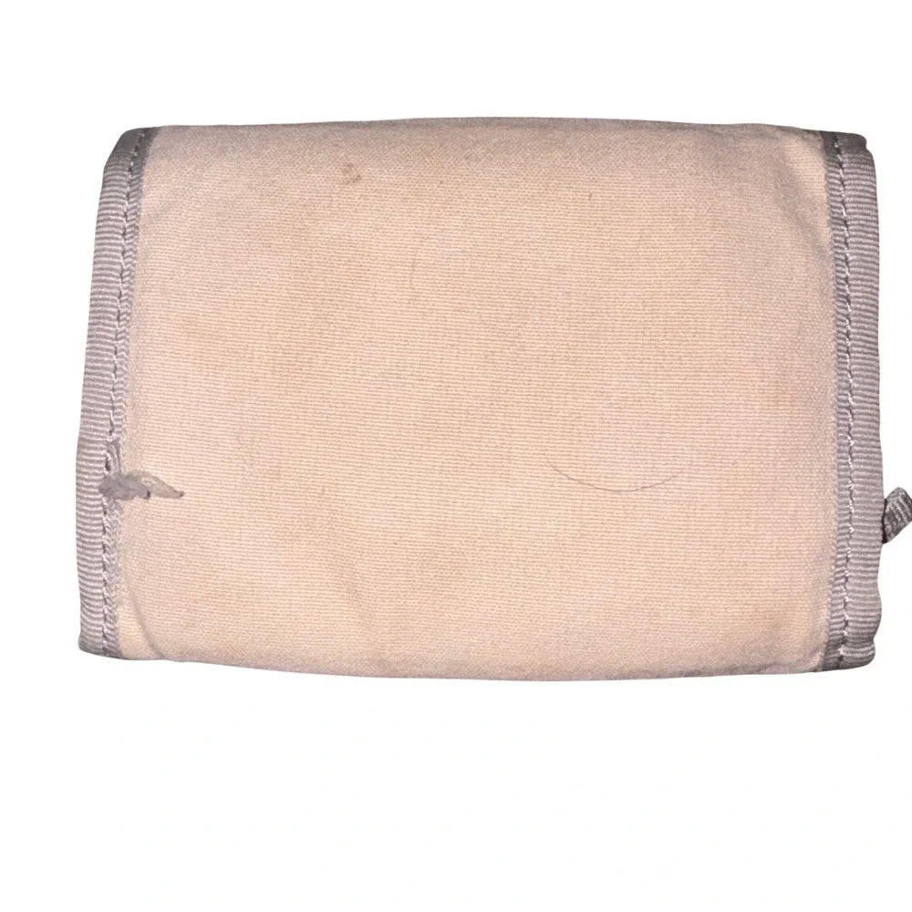 American Eagle Outfitters Canvas Wallet Beige Khaki Utility Card Holder Y2K